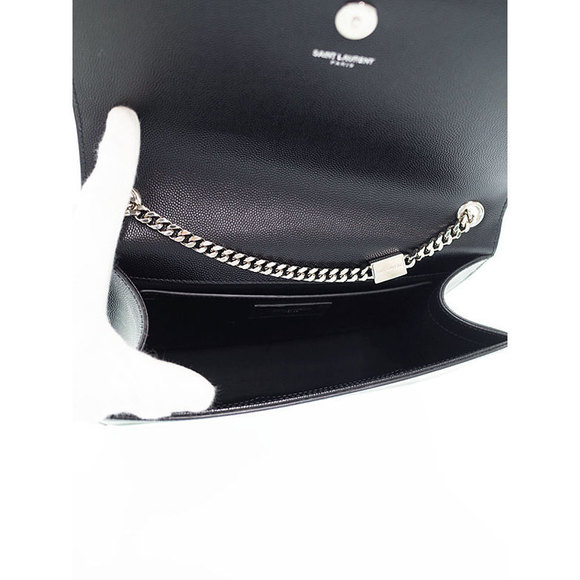Saint Laurent Paris Classic Kate Monogram Satchel Shoulder Bag Black - Picture 3 of 9